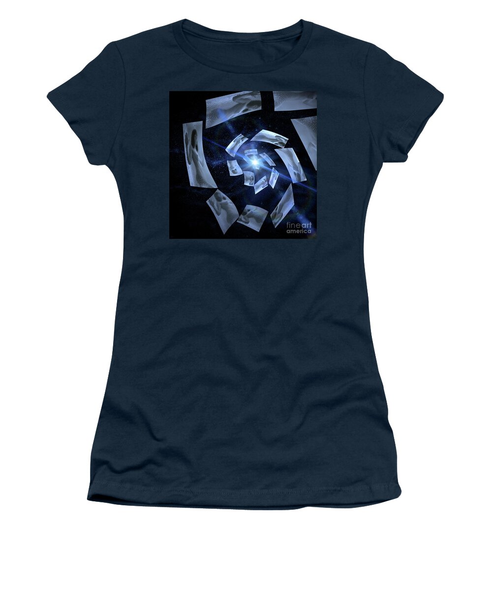 Trapped Women's T-Shirt featuring the photograph Her Inner World by Jeff Breiman