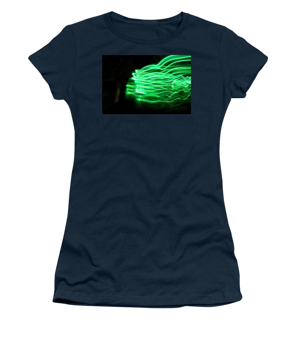 Light Women's T-Shirt featuring the photograph Her Spirit Lives in the Woods by Ellery Russell