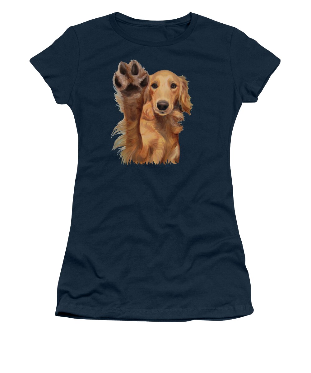 Noewi Women's T-Shirt featuring the painting High Five - apparel by Jindra Noewi