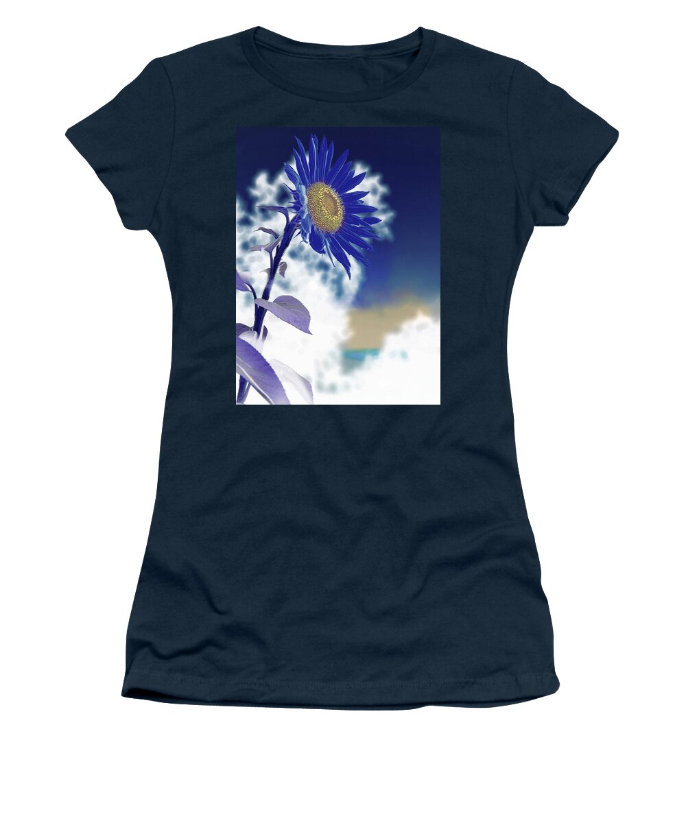 Sunflower Women's T-Shirt featuring the photograph Higher Flower by J Allen