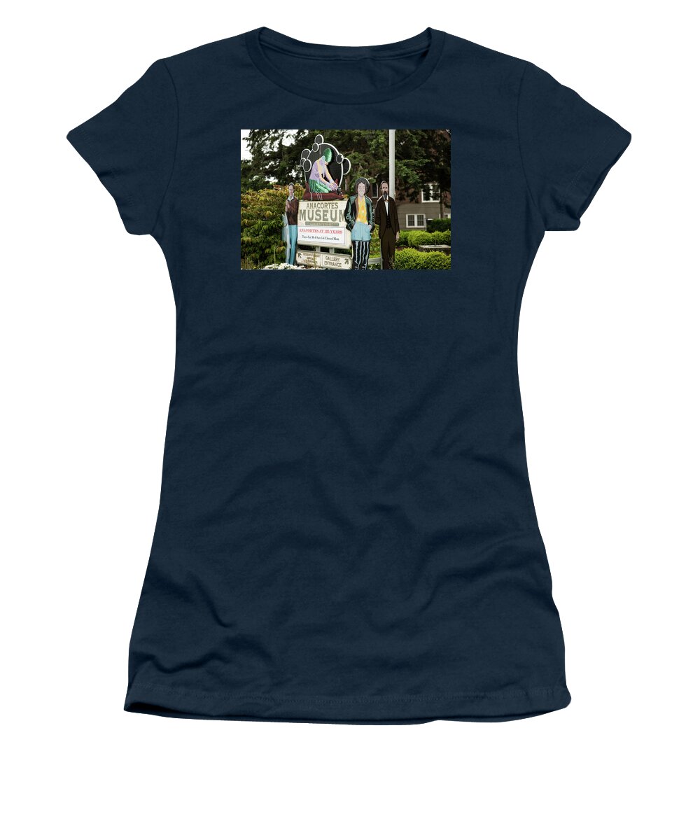 Historic Figures Women's T-Shirt featuring the photograph Historic Figures by Tom Cochran