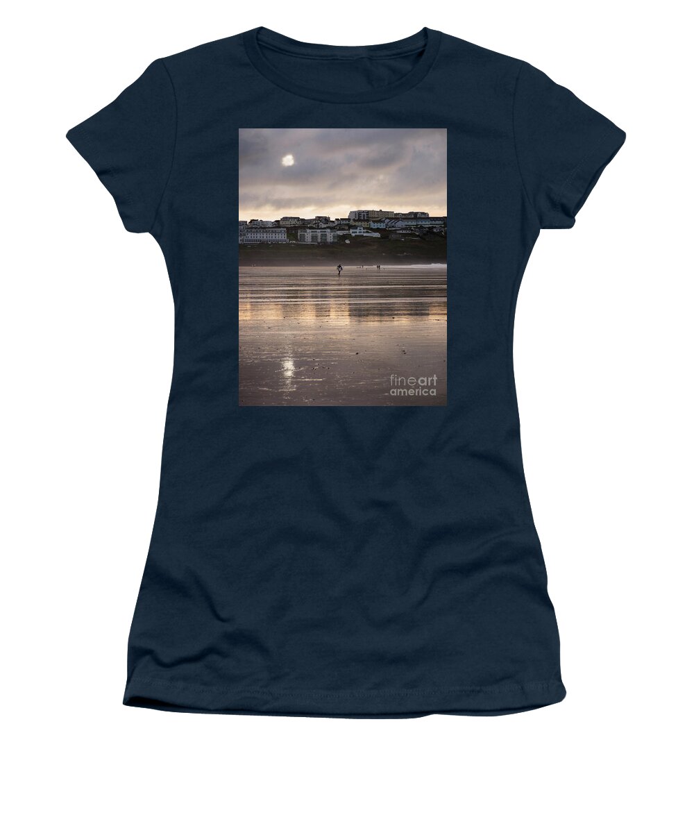 Sunset Women's T-Shirt featuring the photograph Hole in the Clouds by Nicholas Burningham
