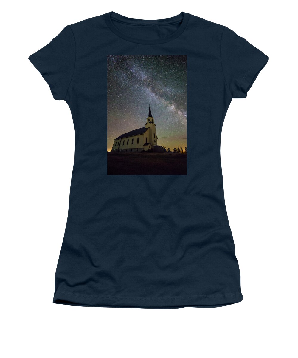 Dark Rift Women's T-Shirt featuring the photograph Holy by Aaron J Groen