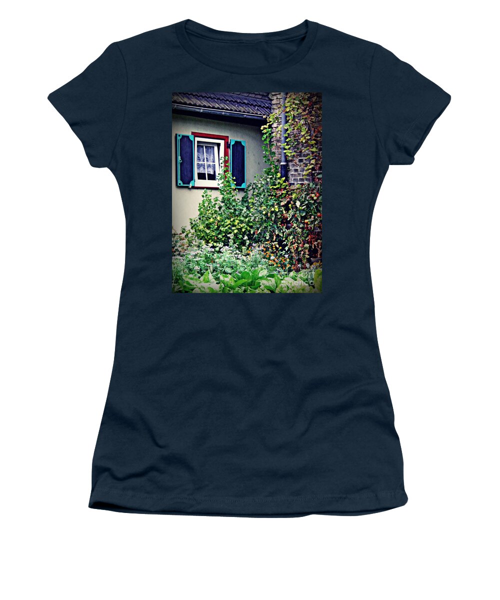House Women's T-Shirt featuring the photograph Home and Garden Schierstein 8  by Sarah Loft
