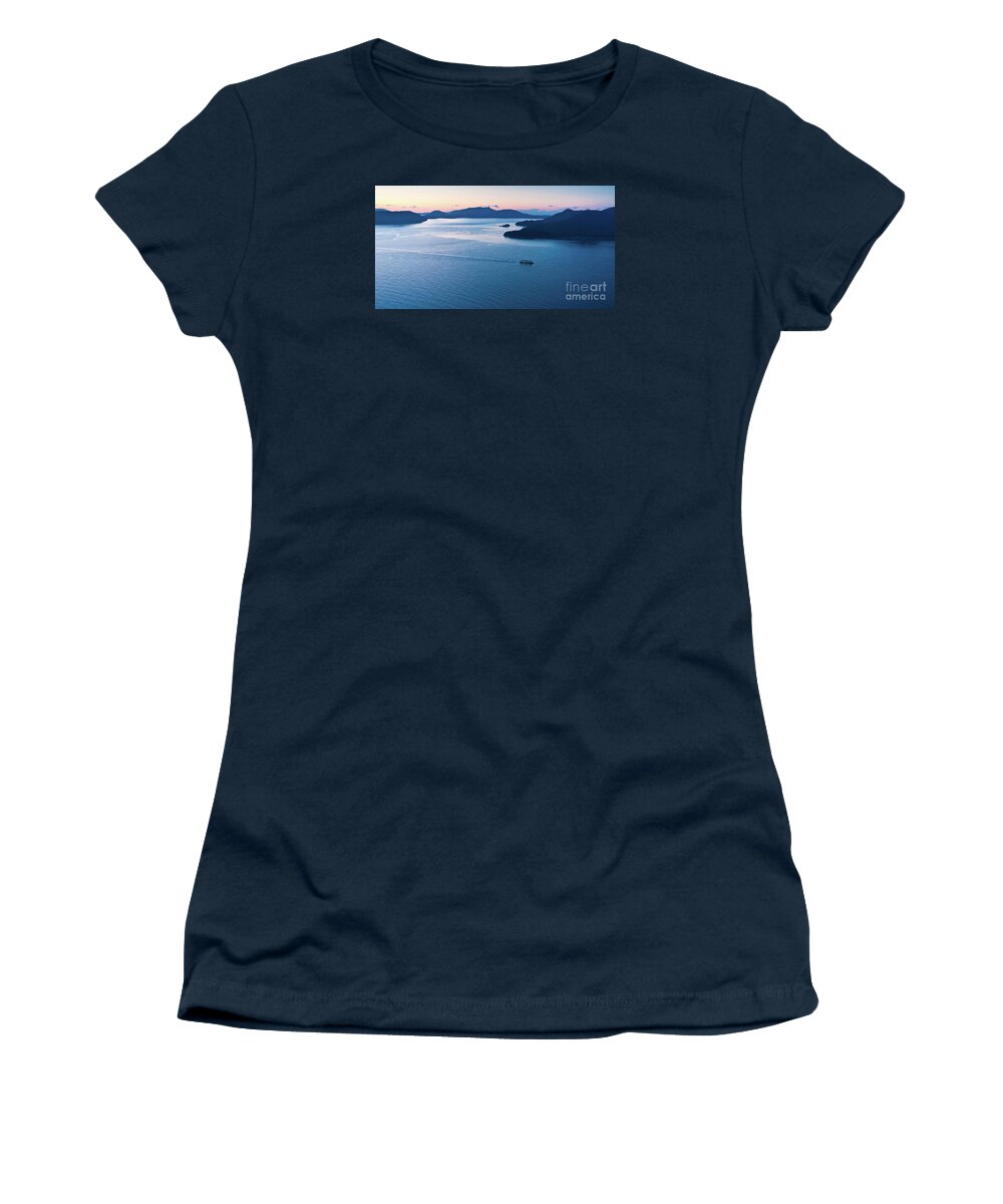Ferry Women's T-Shirt featuring the photograph Homeward Bound by Mike Reid