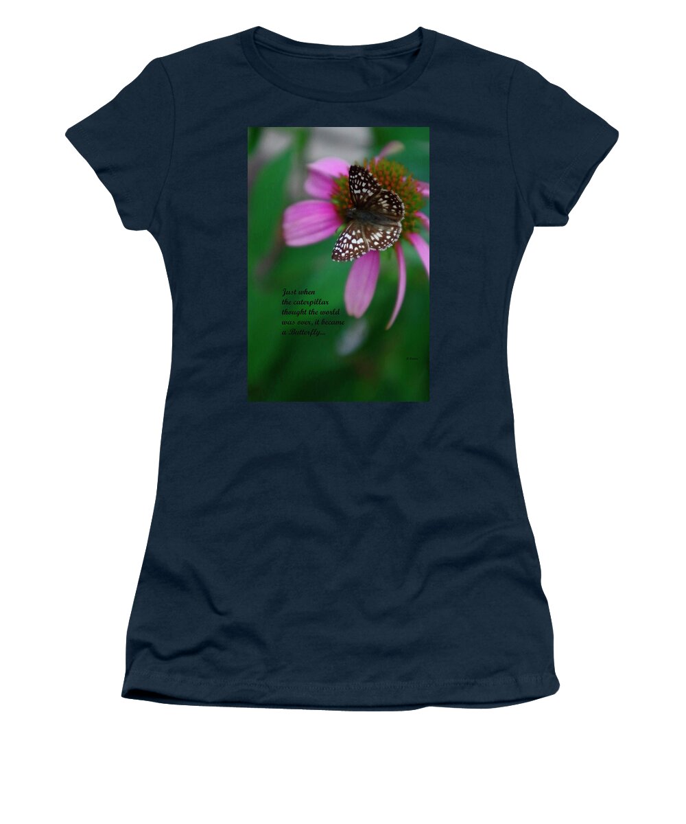 Butterfly Women's T-Shirt featuring the photograph  Hope by Bess Carter