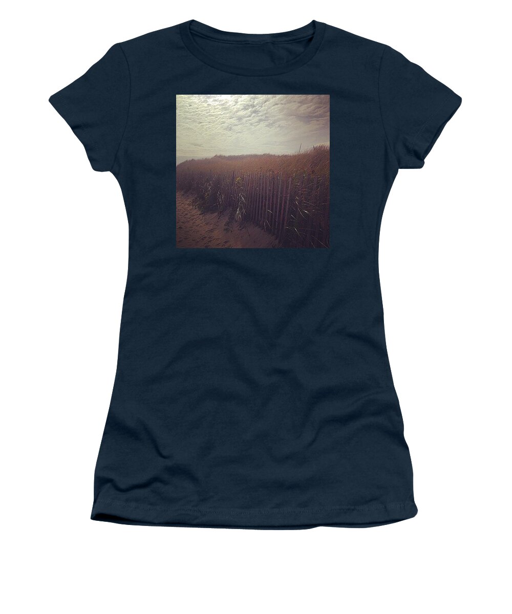 Beach Women's T-Shirt featuring the photograph Off Season by Kate Arsenault 