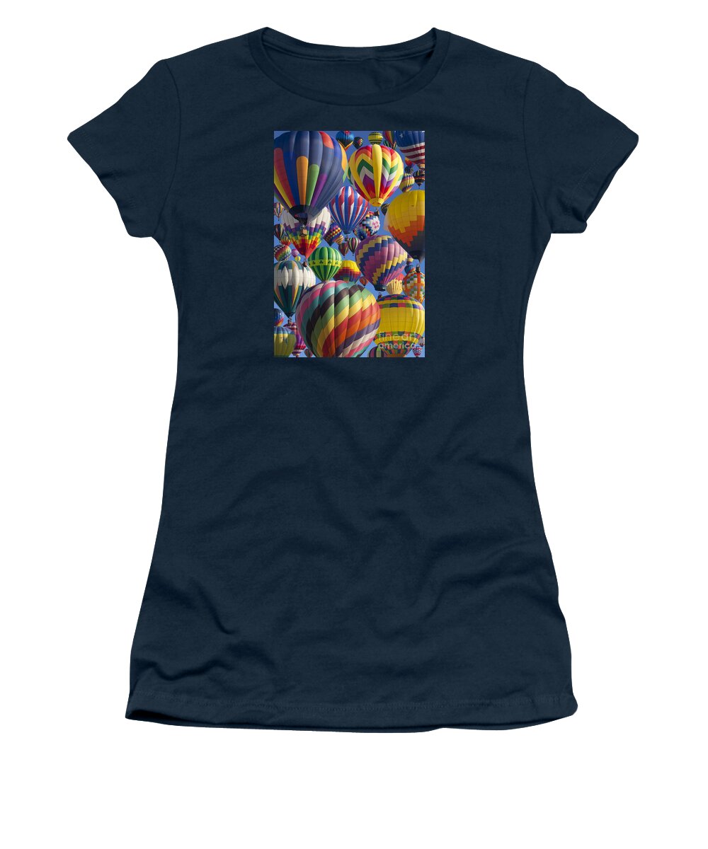 Hot Air Balloon Women's T-Shirt featuring the photograph Hot Air Ballooning 3 by Anthony Totah