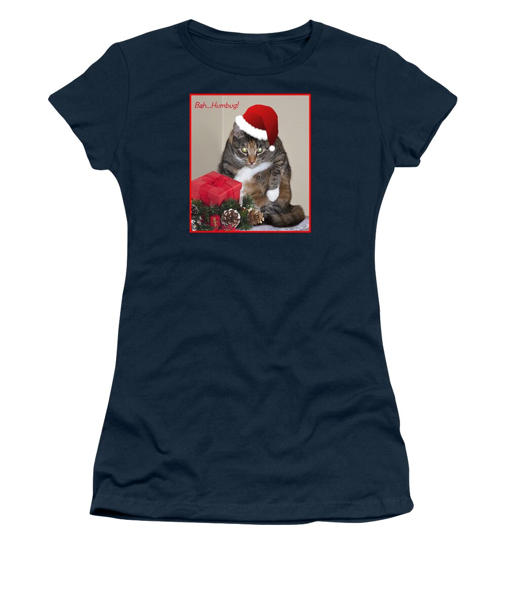 Cat Women's T-Shirt featuring the photograph Humbug by Cathy Kovarik