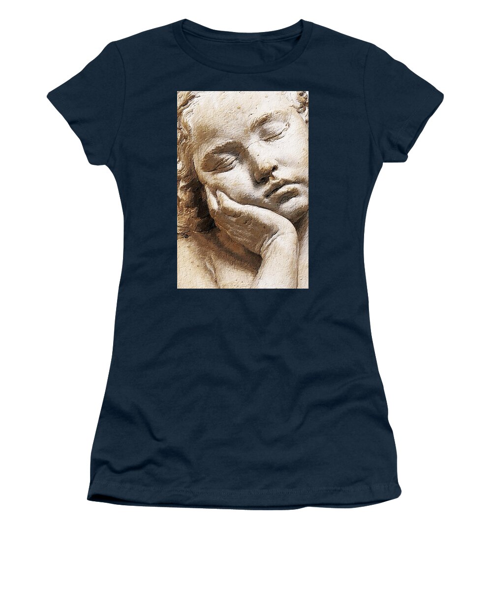 Woman Women's T-Shirt featuring the painting Hush by Tony Rubino