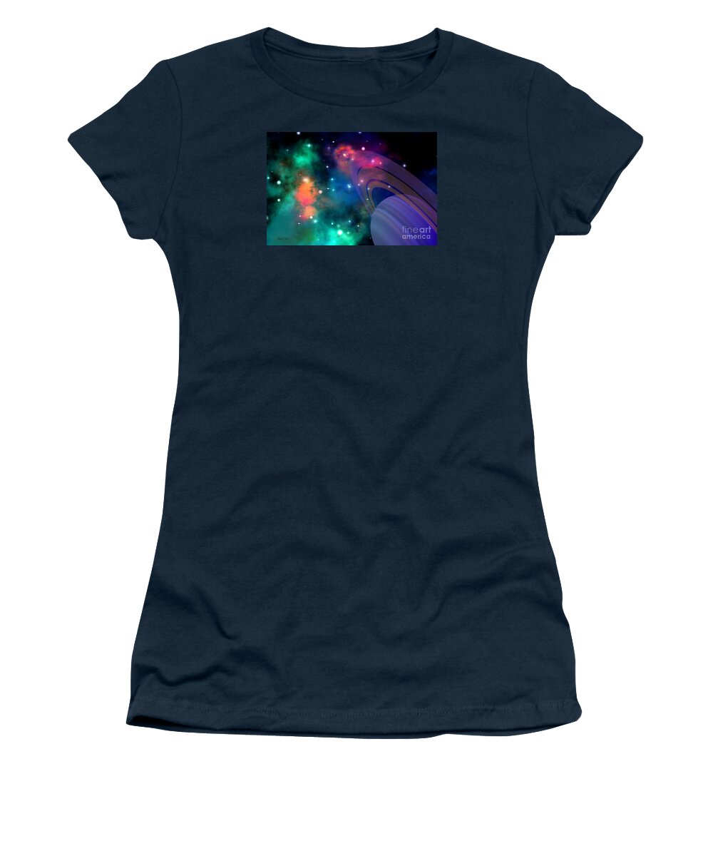 Science Fiction Women's T-Shirt featuring the painting Hyperbola by Corey Ford