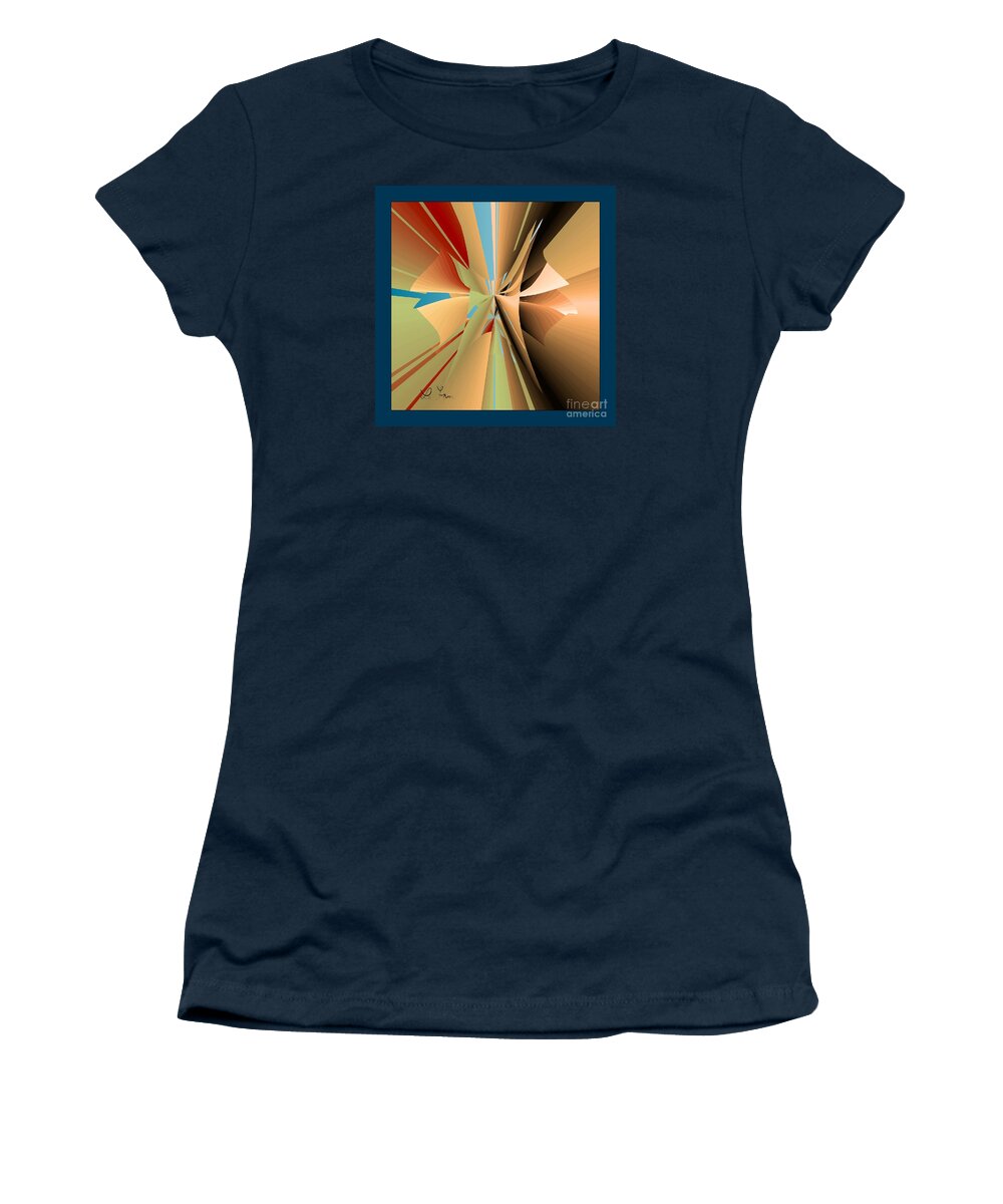 Imperfection Women's T-Shirt featuring the digital art Imperfection And Harmony by Leo Symon