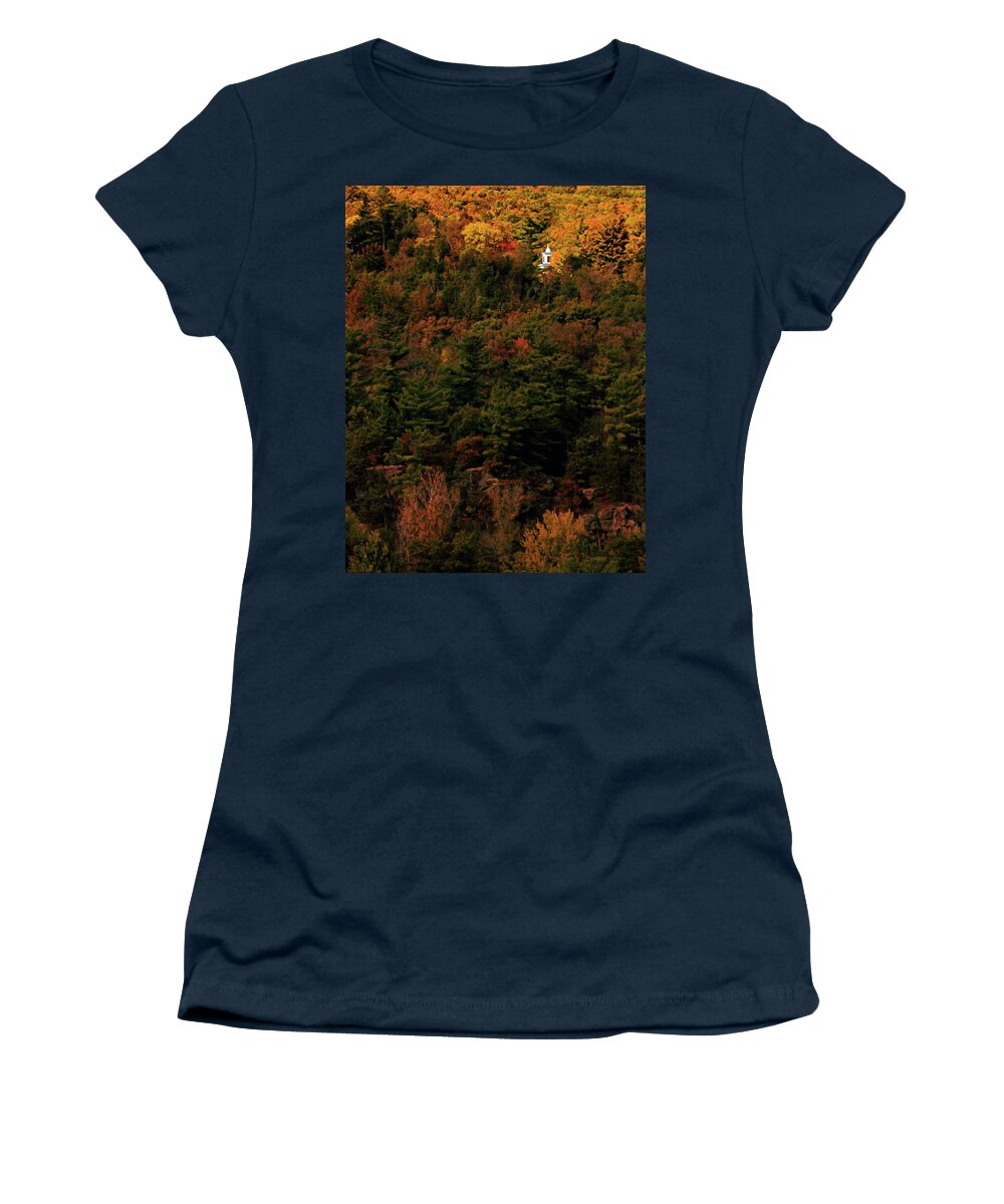 Minnesota Women's T-Shirt featuring the photograph In the Autumn Forest by Hans Brakob