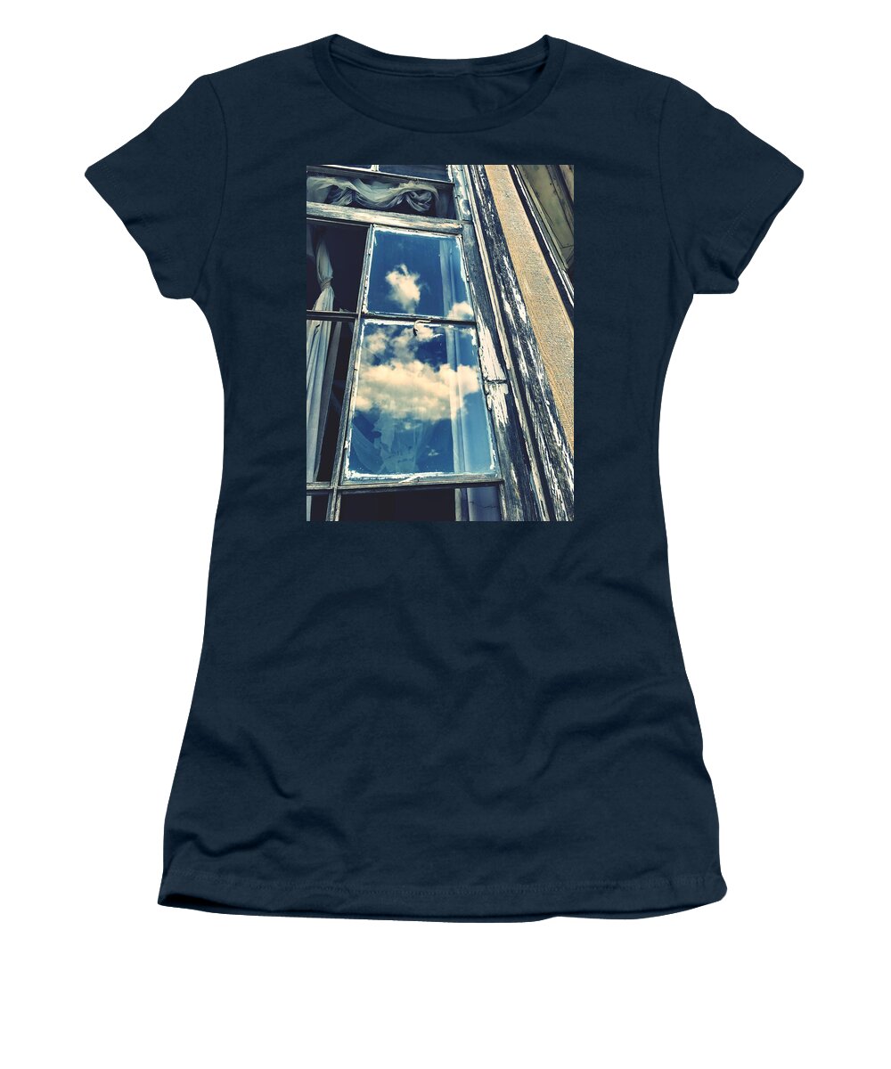 Window Women's T-Shirt featuring the photograph In Through The Clouds by Brad Hodges
