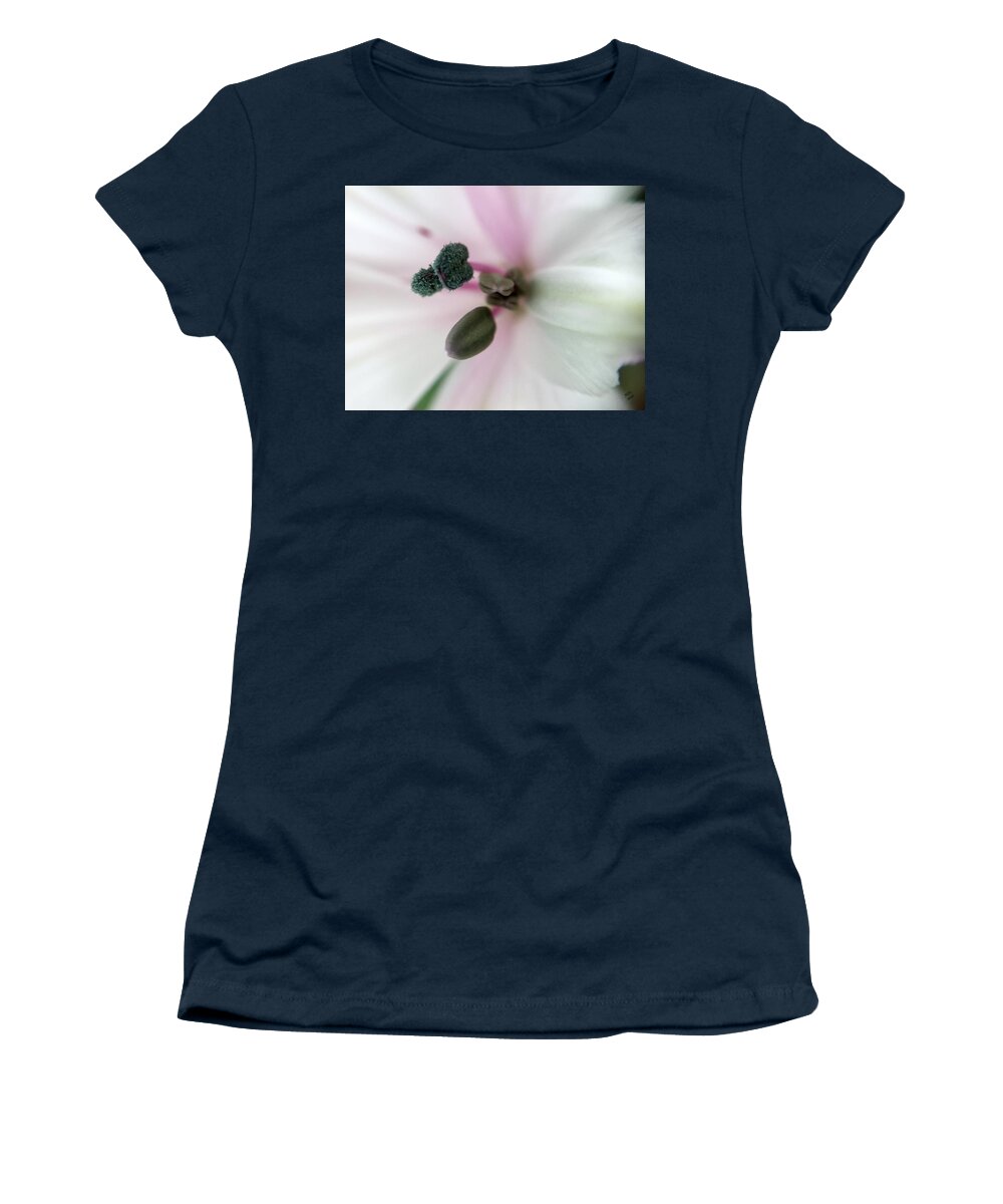Macro Women's T-Shirt featuring the photograph Inside Macro Tulip by Marian Lonzetta