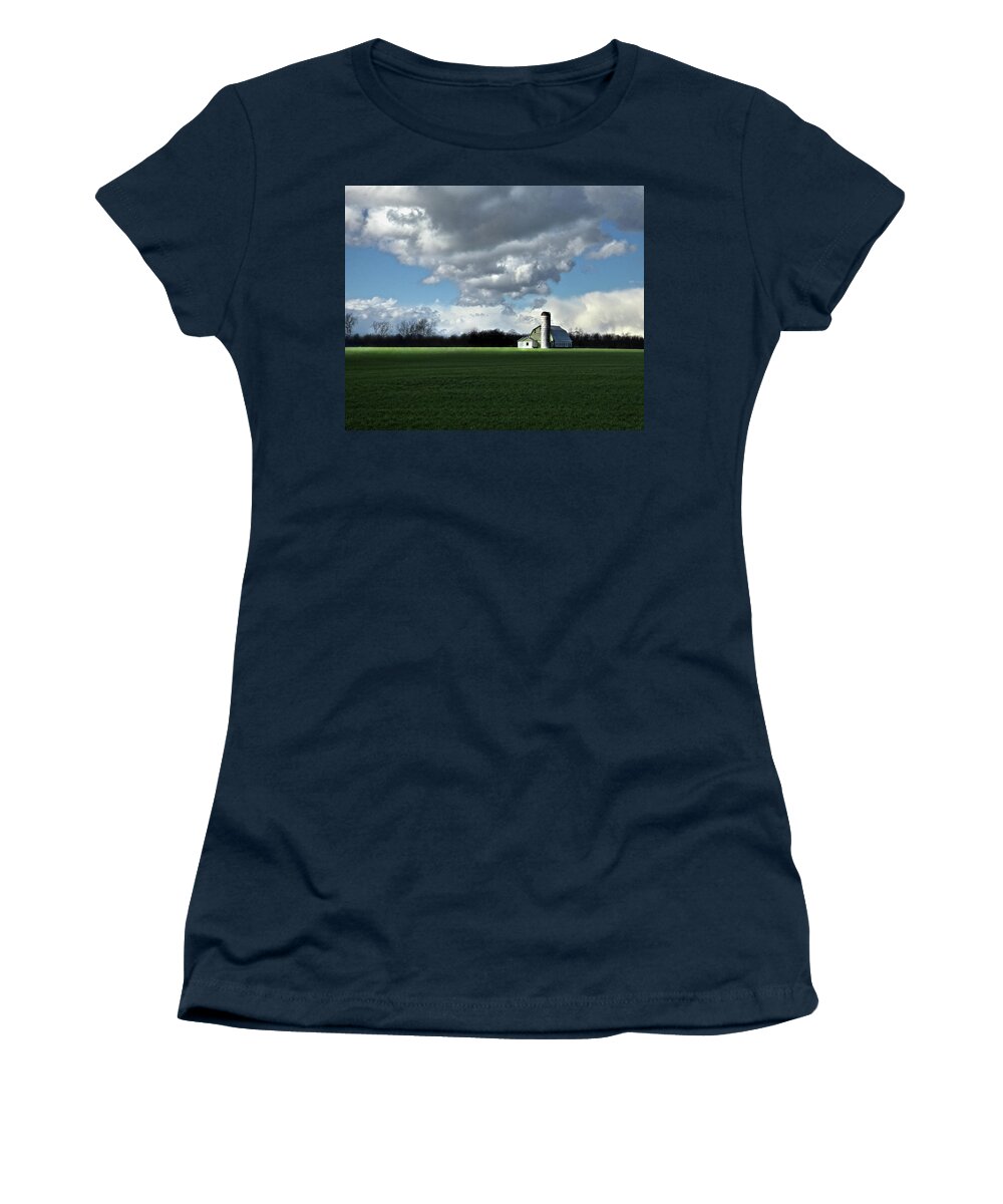 Farm Women's T-Shirt featuring the photograph Interlude by Bob Geary