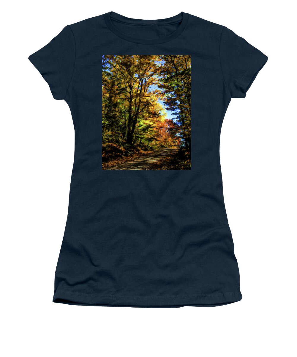 2006 Women's T-Shirt featuring the photograph Into the Woods by Monroe Payne