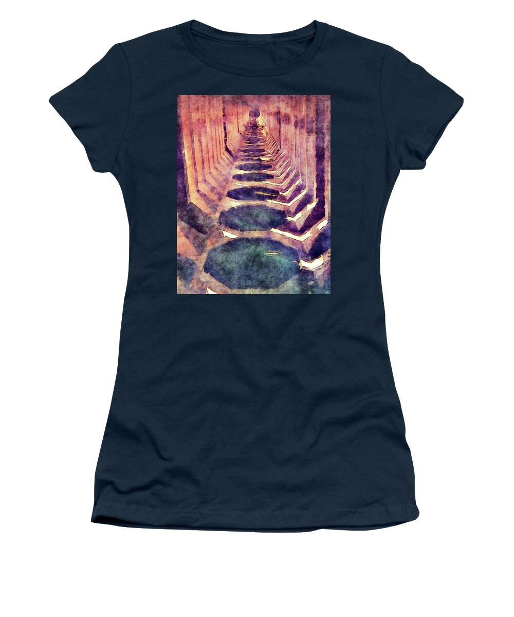 Marquette Women's T-Shirt featuring the photograph Iron Ore Dock Interior by Phil Perkins