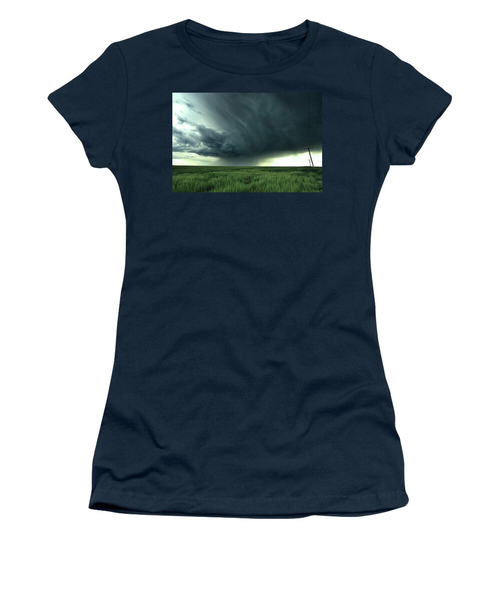 The Women's T-Shirt featuring the photograph Irrigation by Brian Gustafson