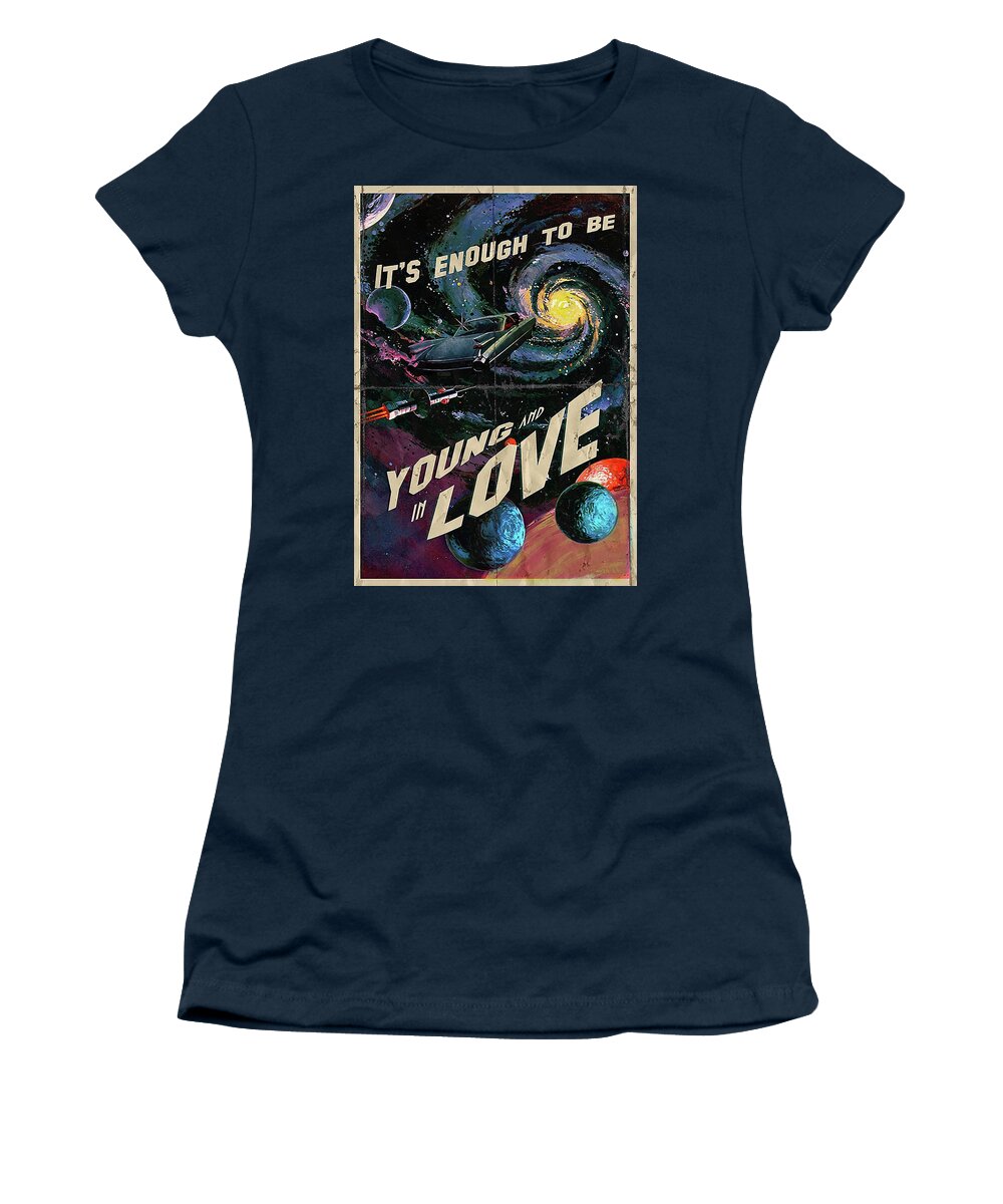pause Strøm spænding It's Enough To Be Young And In Love Women's T-Shirt by Moni Mona - Pixels
