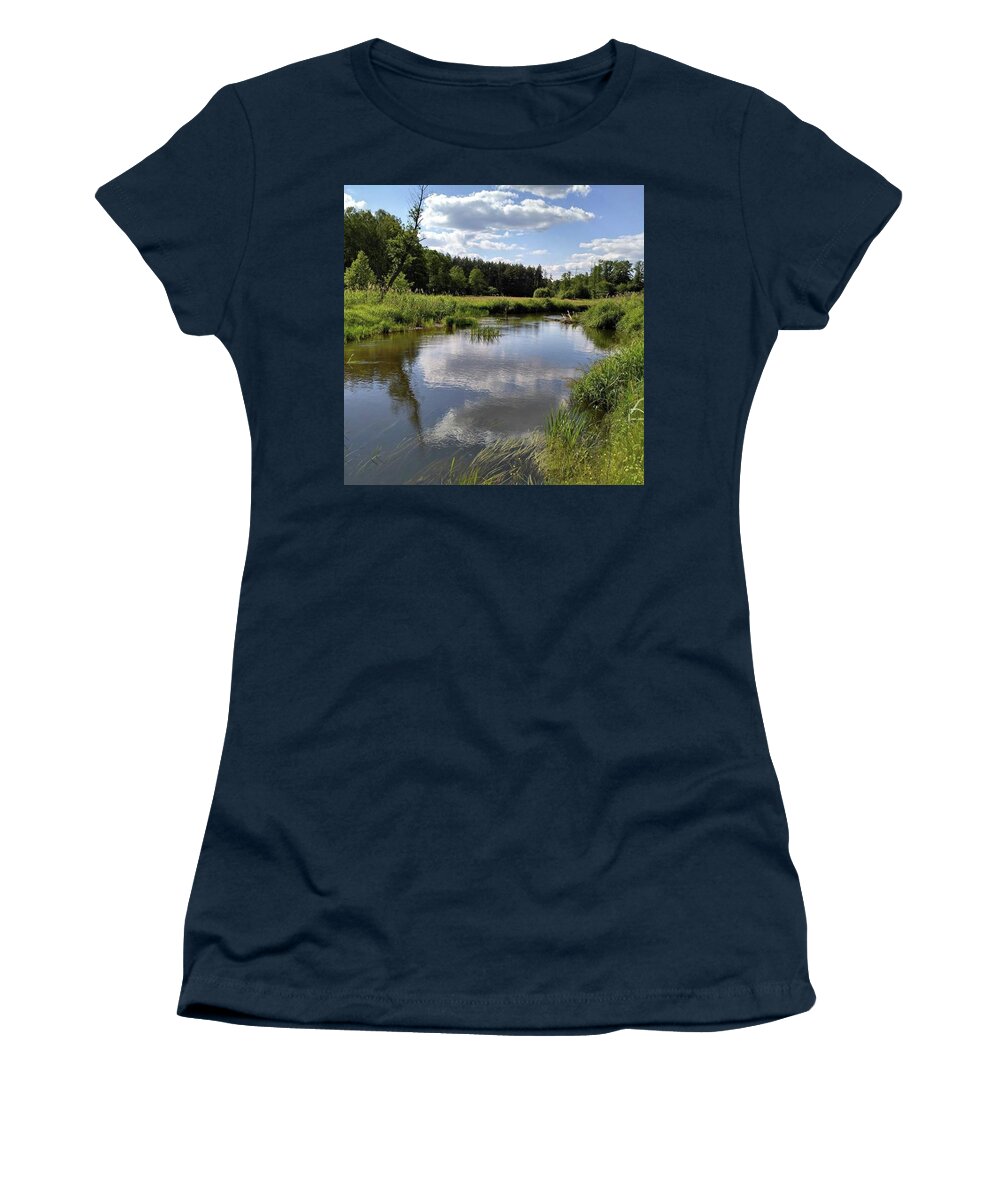 Poland Women's T-Shirt featuring the photograph It's So Calming Here In Odrzywol by Arletta Cwalina