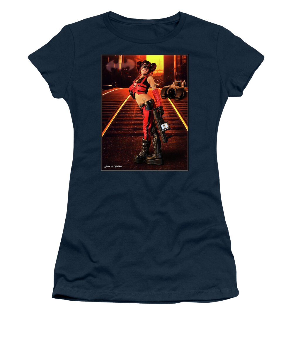 Harlequin Women's T-Shirt featuring the photograph J Walker by Jon Volden
