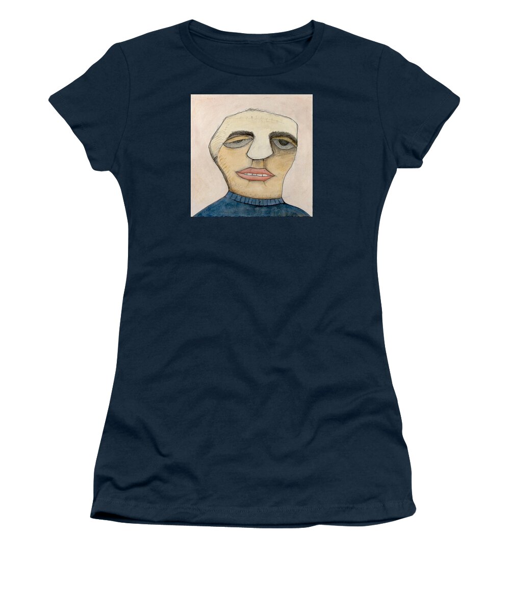 Portraits Women's T-Shirt featuring the painting Jack Jones by Michael Sharber