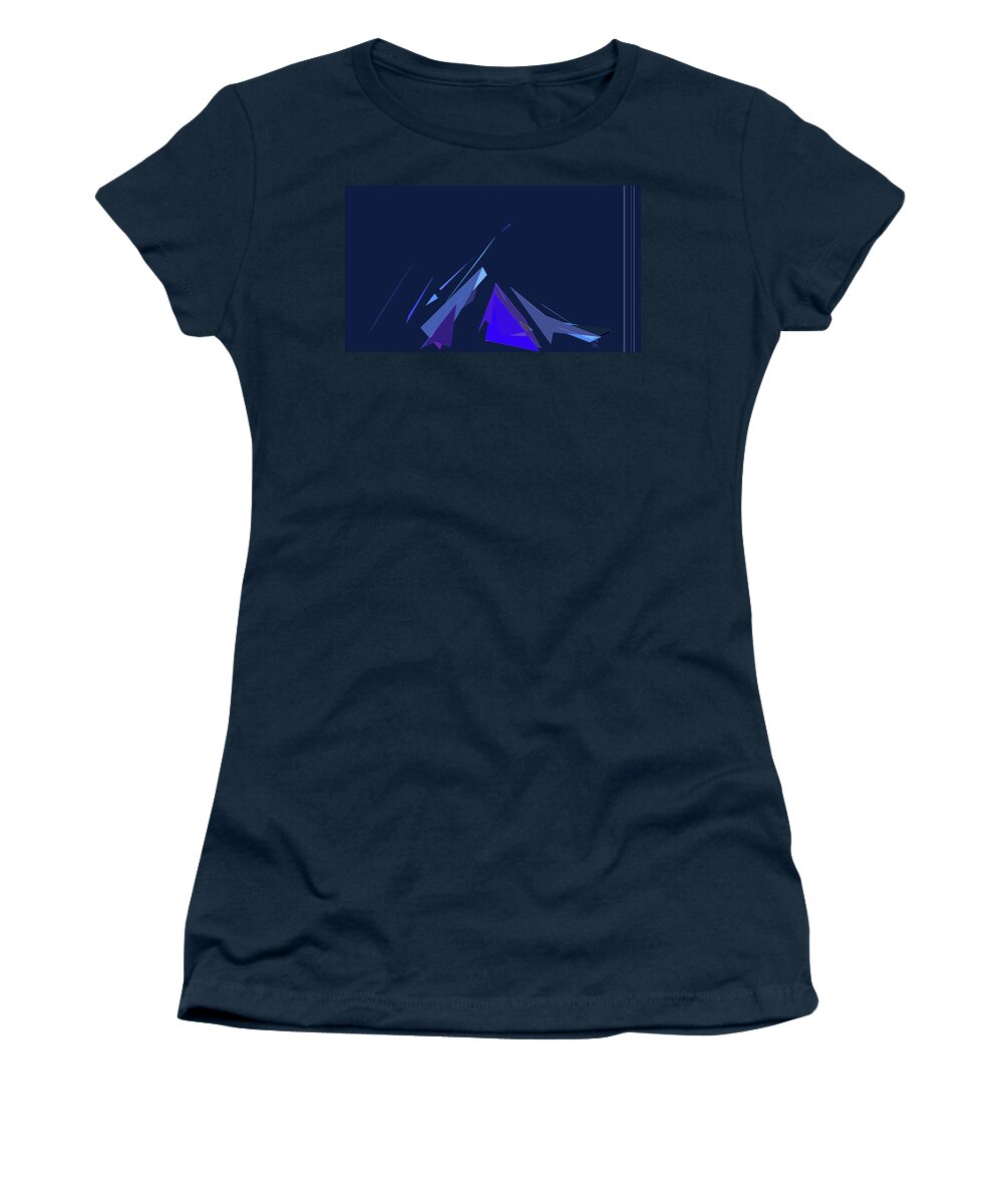 Abstract Women's T-Shirt featuring the digital art Jazz Campfire by Gina Harrison