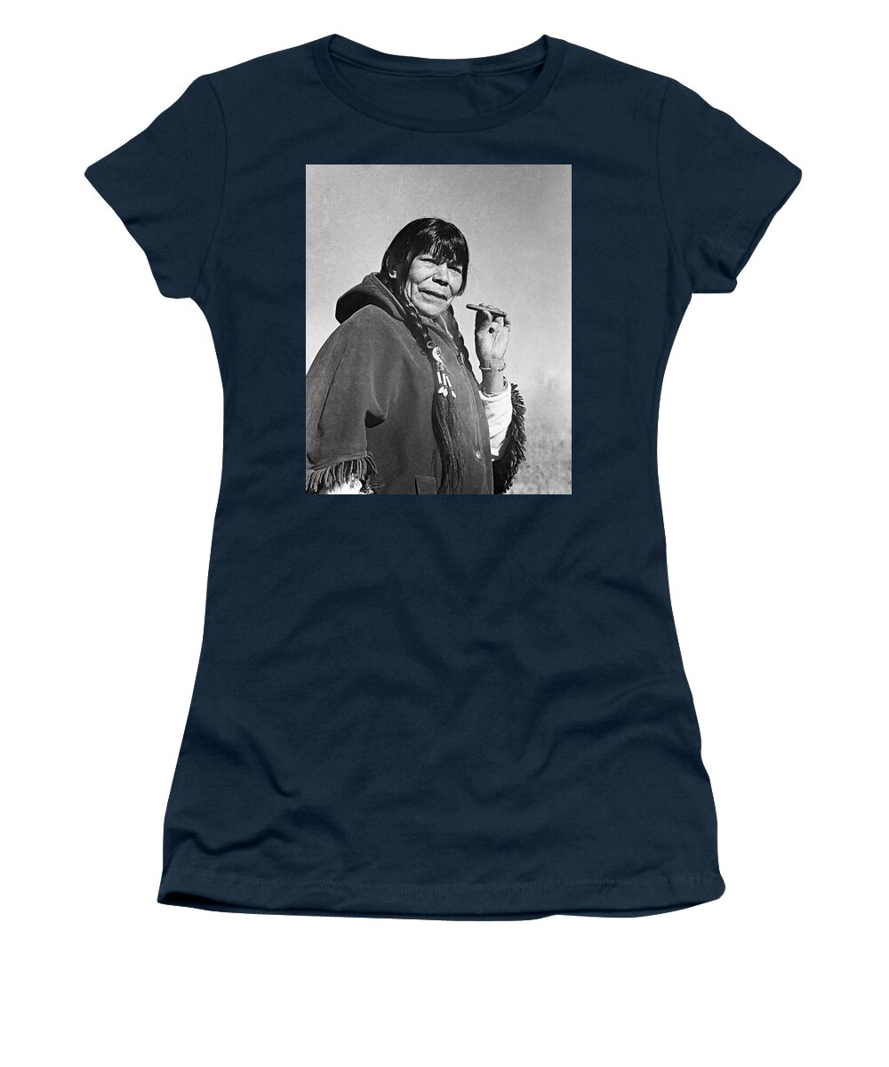 Taos Pueblo Women's T-Shirt featuring the photograph Jerry Harvey From Taos by Buddy Mays