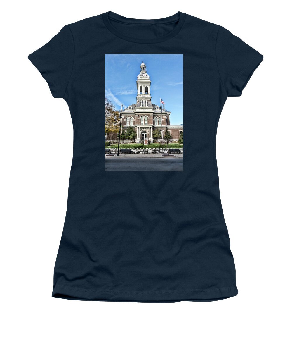 Nicholasville Women's T-Shirt featuring the photograph Jessamine County Courthouse by Sharon Popek