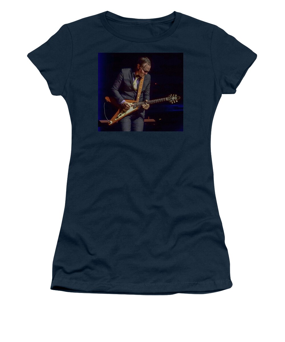  Women's T-Shirt featuring the photograph Joe Bonamasa by Alan Goldberg