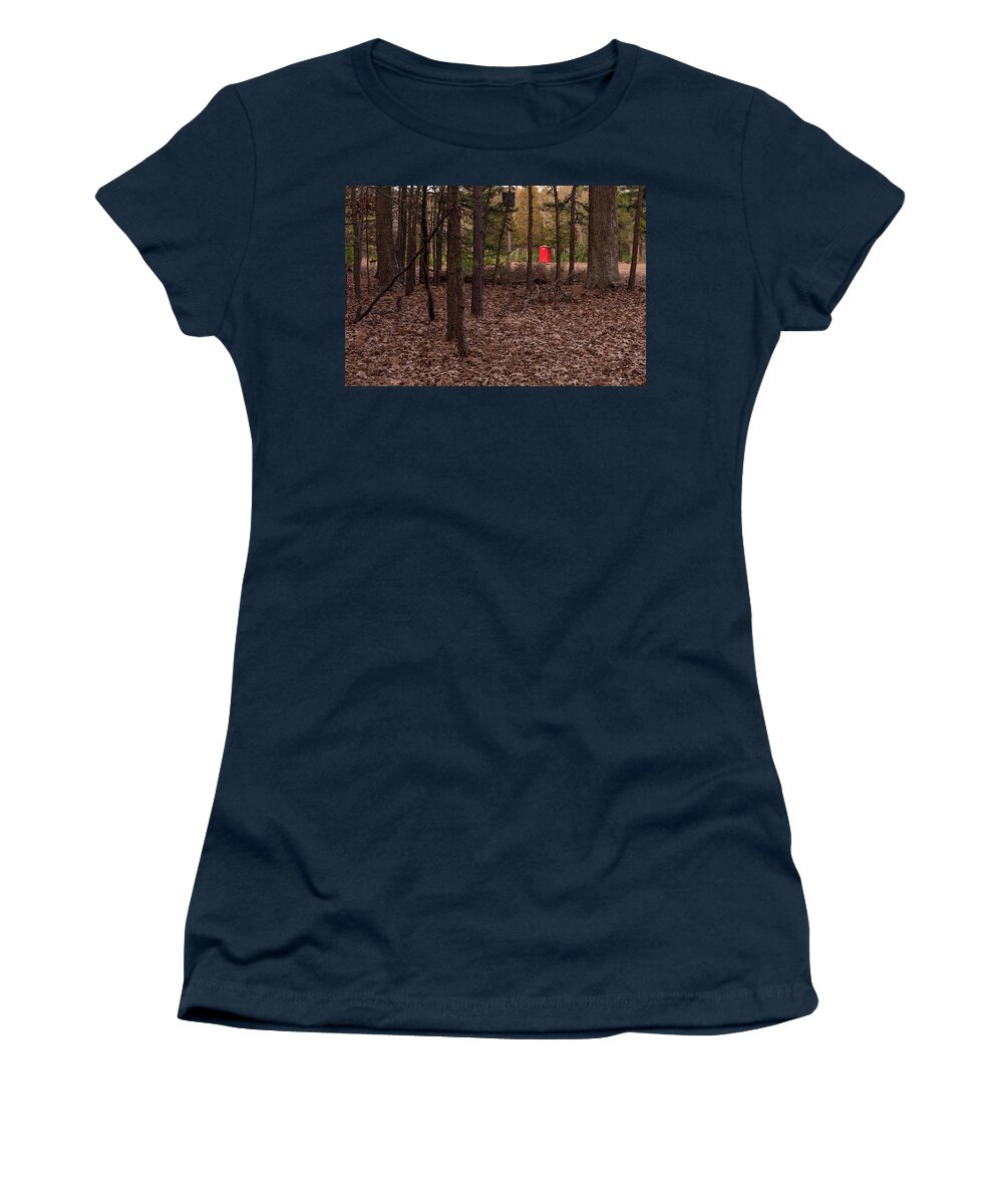 Terry D Photography Women's T-Shirt featuring the photograph Johnny In The Right Spot Color by Terry DeLuco