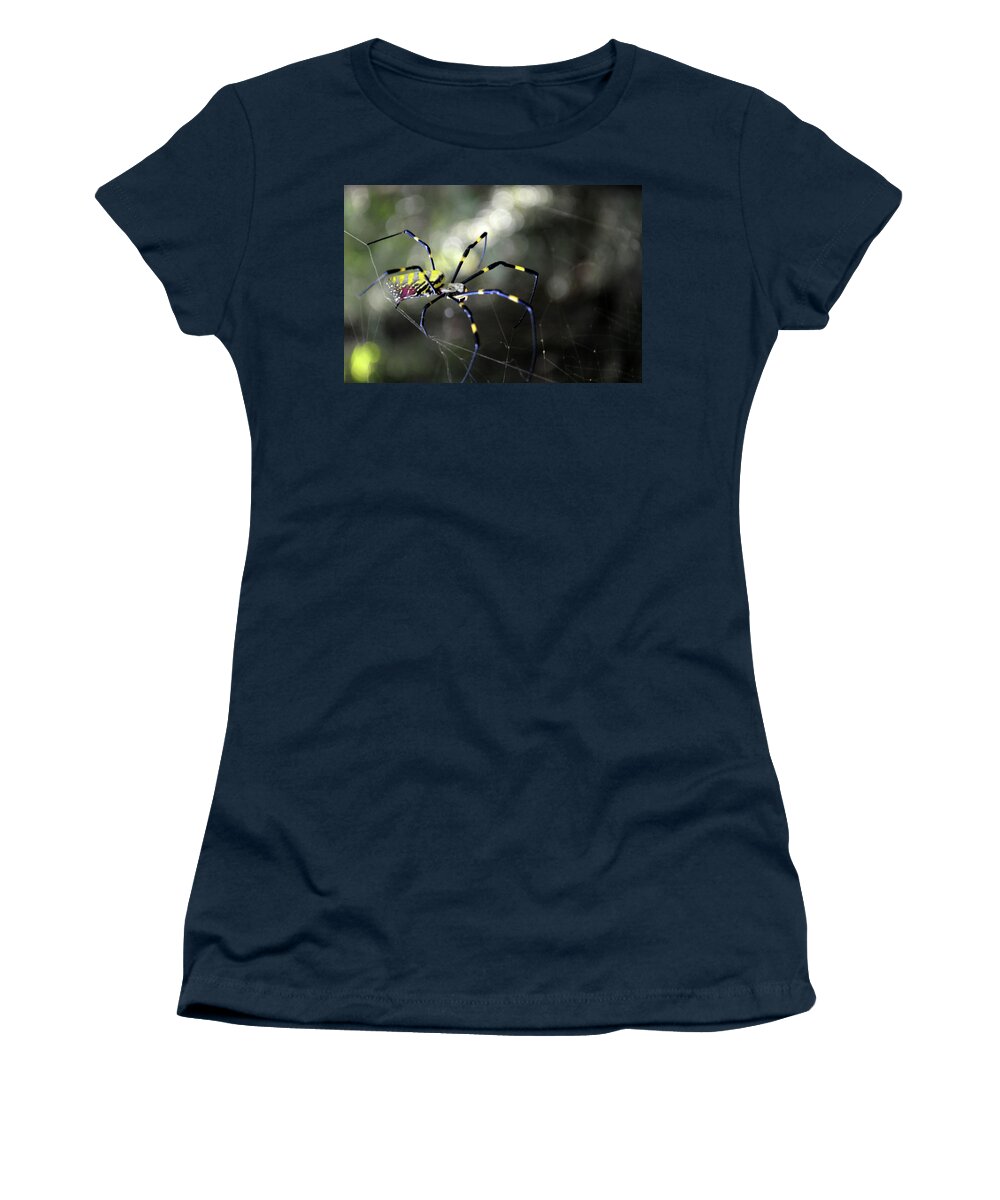Jorogumo Women's T-Shirt featuring the photograph Jorogumo Queen by Jason Bohannon