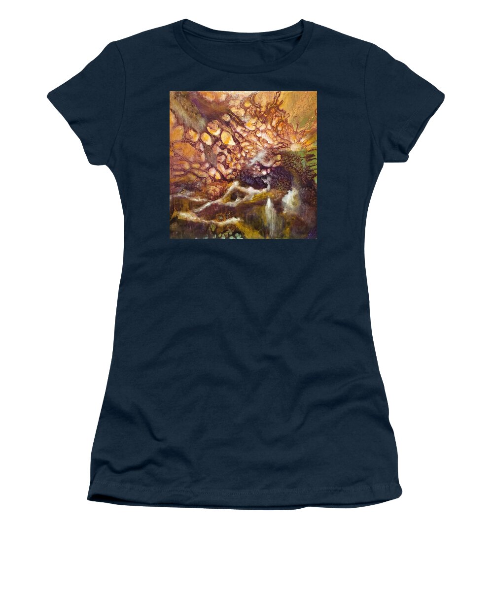 Abstract Women's T-Shirt featuring the painting Joy by Soraya Silvestri