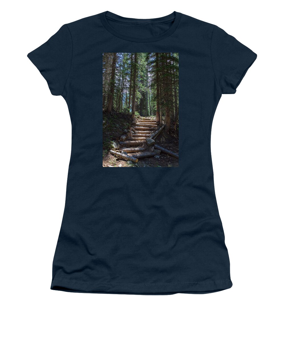 Natural Women's T-Shirt featuring the photograph Just Another Stairway To Heaven by James BO Insogna