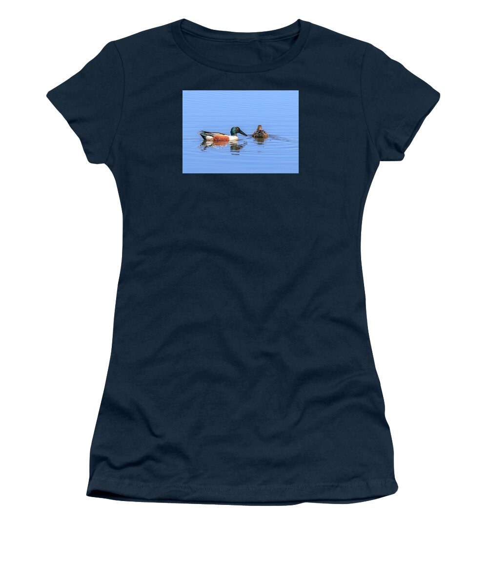 Nature Women's T-Shirt featuring the photograph Just the two of us. by Allan Levin