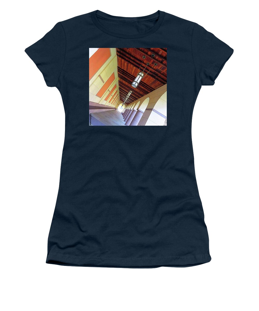 Keepaustinweird Women's T-Shirt featuring the photograph Just Trying To Keep It All In by Austin Tuxedo Cat
