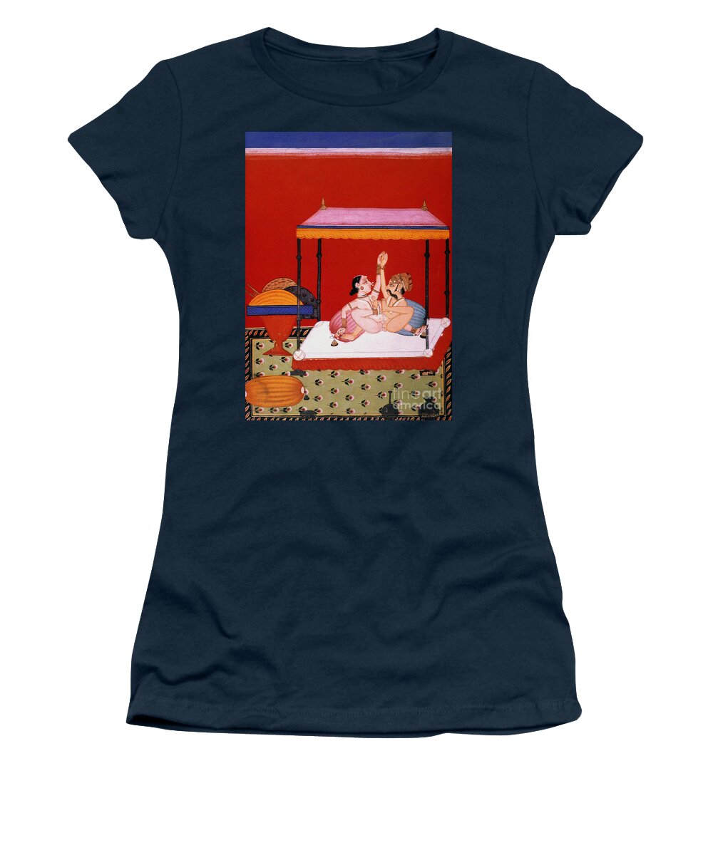 Asian Women's T-Shirt featuring the painting Kama Sutra by Vatsyayana