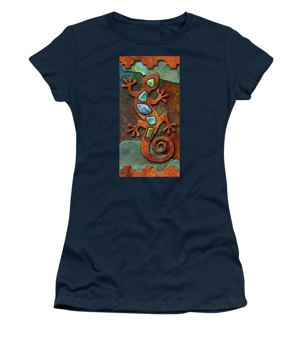 Lizard Women's T-Shirt featuring the digital art Kokolizard by WB Johnston