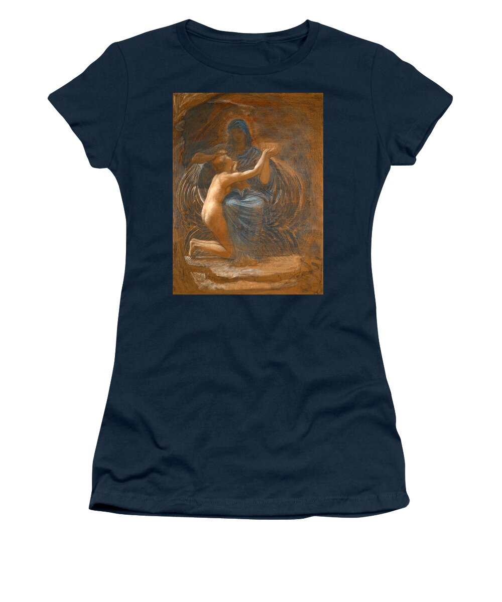 William Blake Richmond Women's T-Shirt featuring the drawing La Vierge Consolatrice by William Blake Richmond
