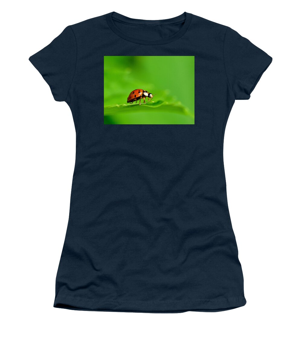 Wall Art Women's T-Shirt featuring the photograph Lady Bug by Jeffrey PERKINS