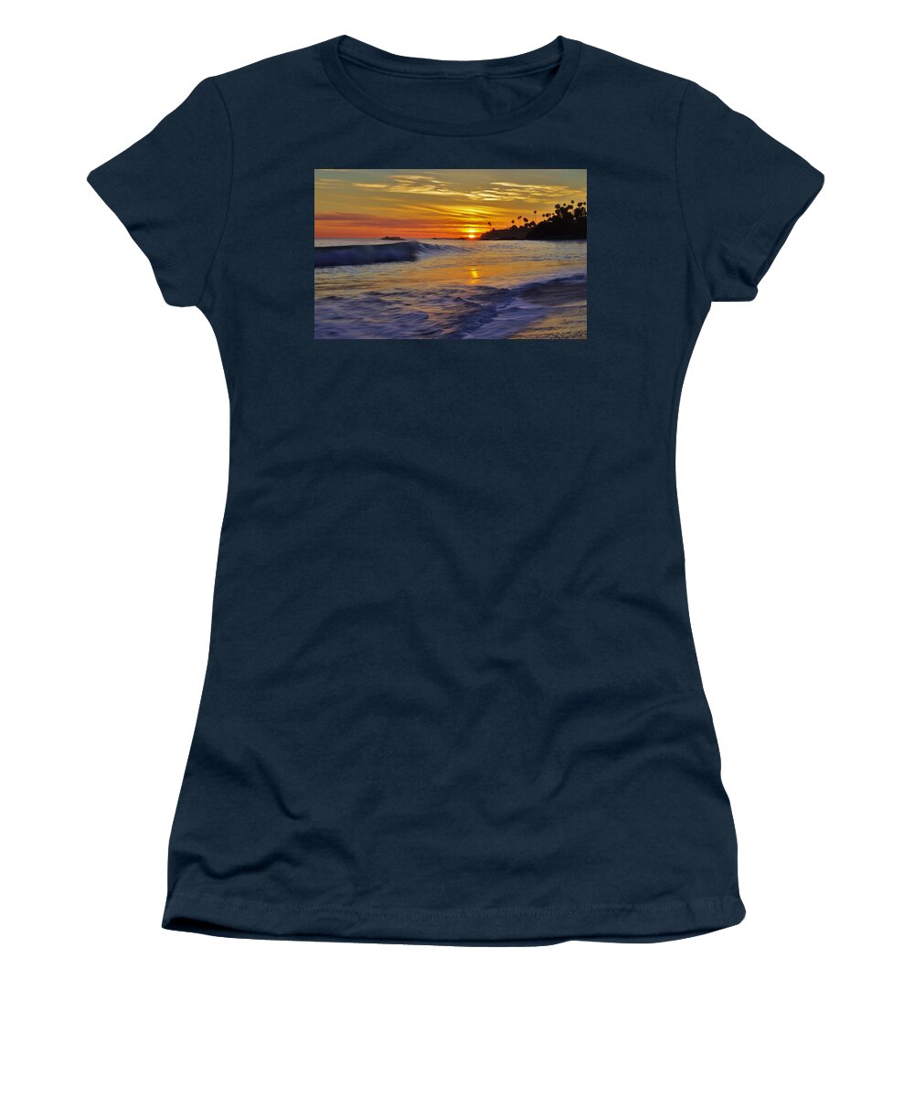 Laguna Beach Women's T-Shirt featuring the photograph Laguna's Last Light by Matt Helm