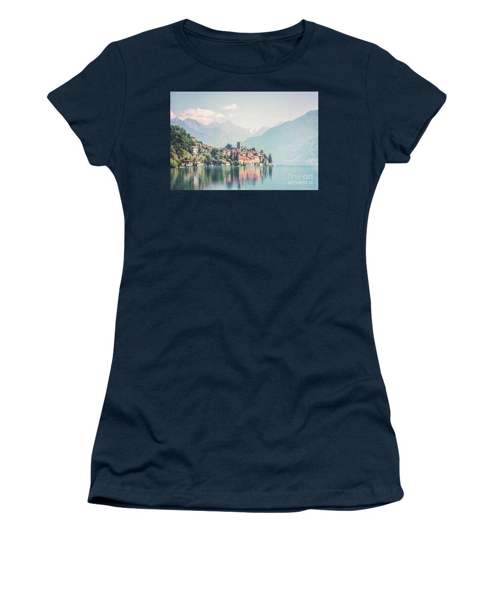 Kremsdorf Women's T-Shirt featuring the photograph Lakeside Harmony by Evelina Kremsdorf