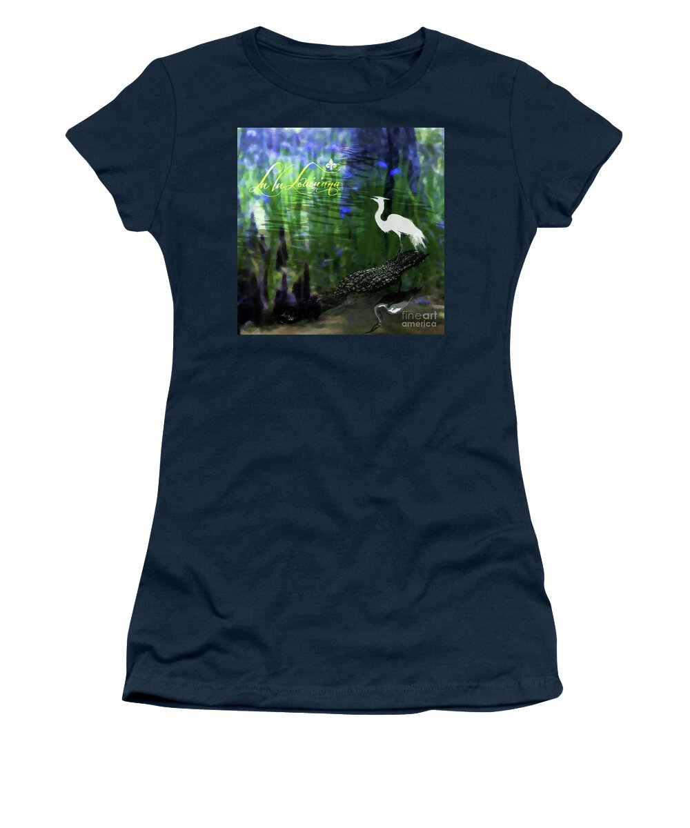 Landscape Women's T-Shirt featuring the digital art LaLaLouisiana02 by Francelle Theriot