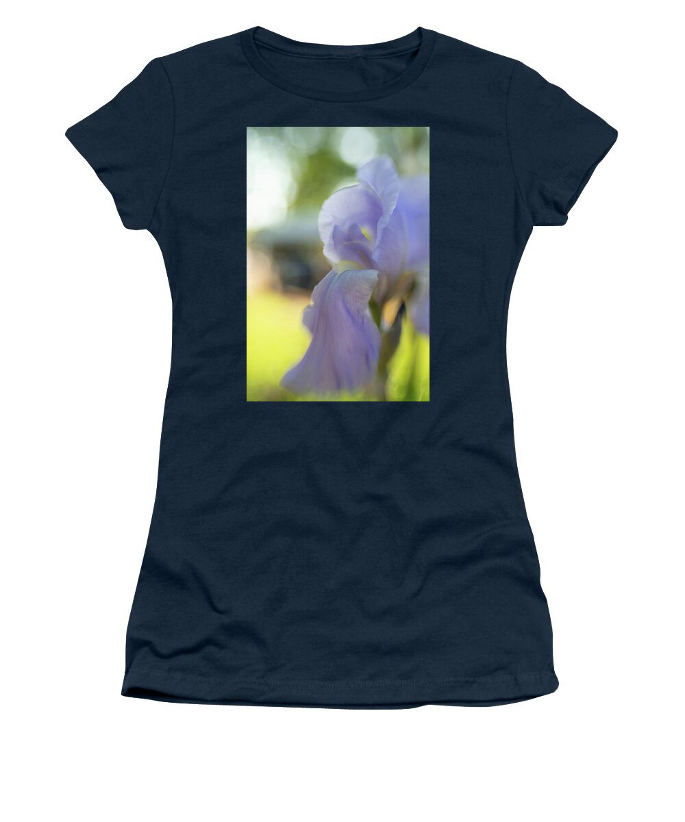  Iris Women's T-Shirt featuring the photograph Lavender Blue 2 by Pamela Taylor