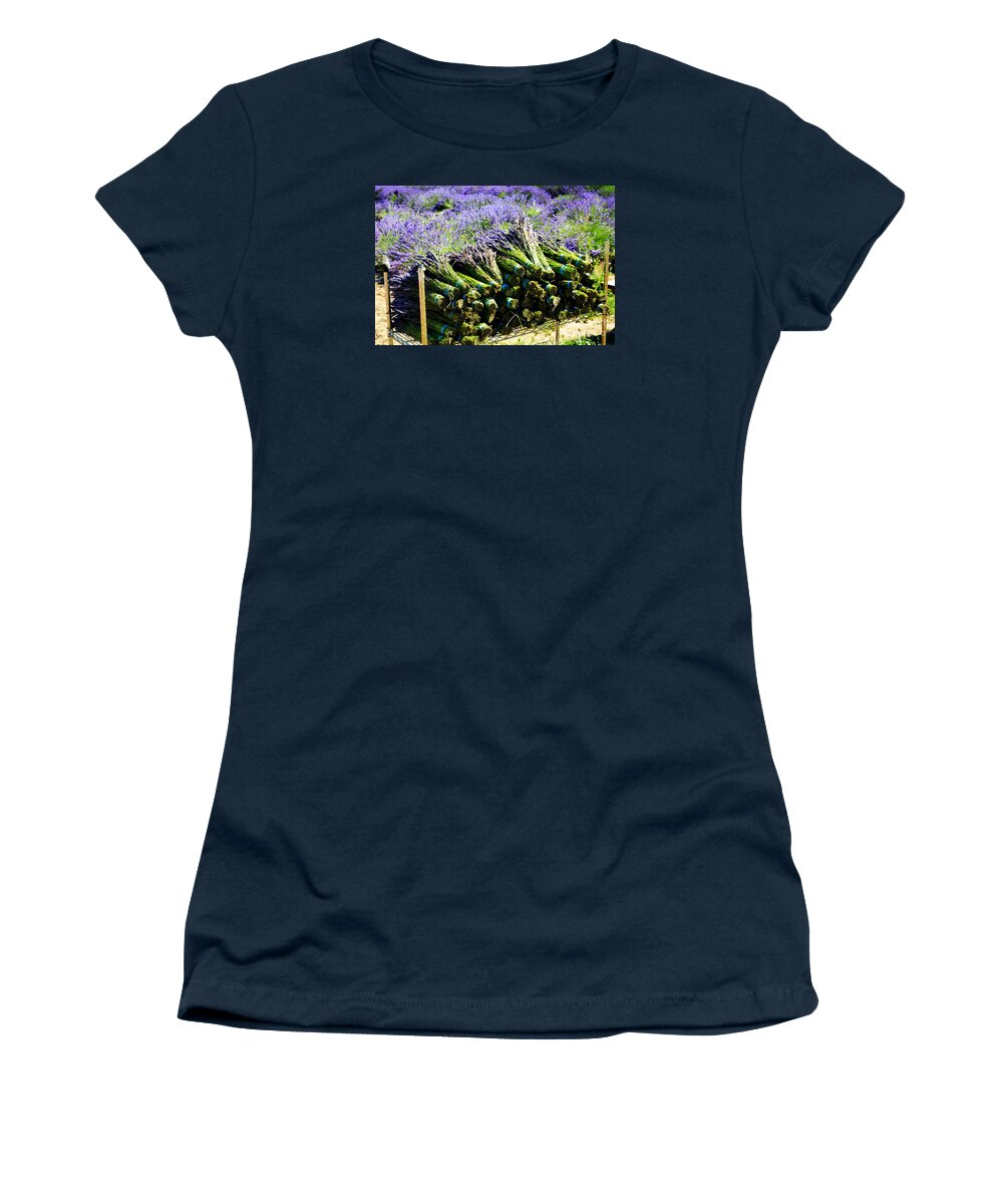 Lavender Women's T-Shirt featuring the photograph Lavender Bounty by Tatyana Searcy