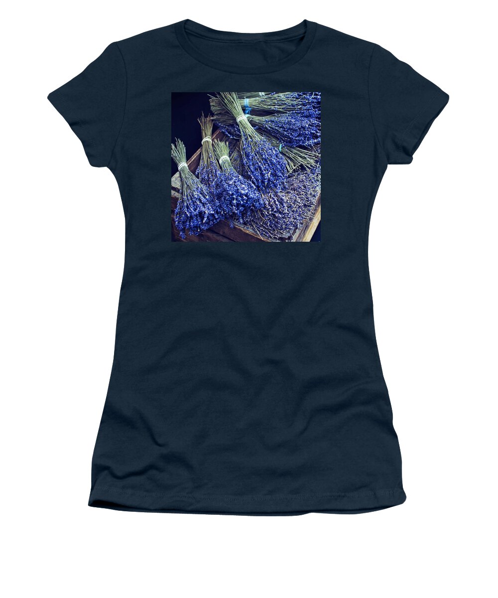 Lavender Women's T-Shirt featuring the photograph Lavender by the Bunch by Heather Applegate