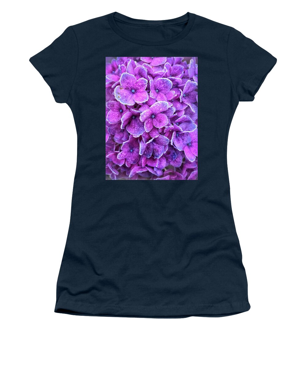 Delphinium Women's T-Shirt featuring the photograph Lavender Ice by Jill Love