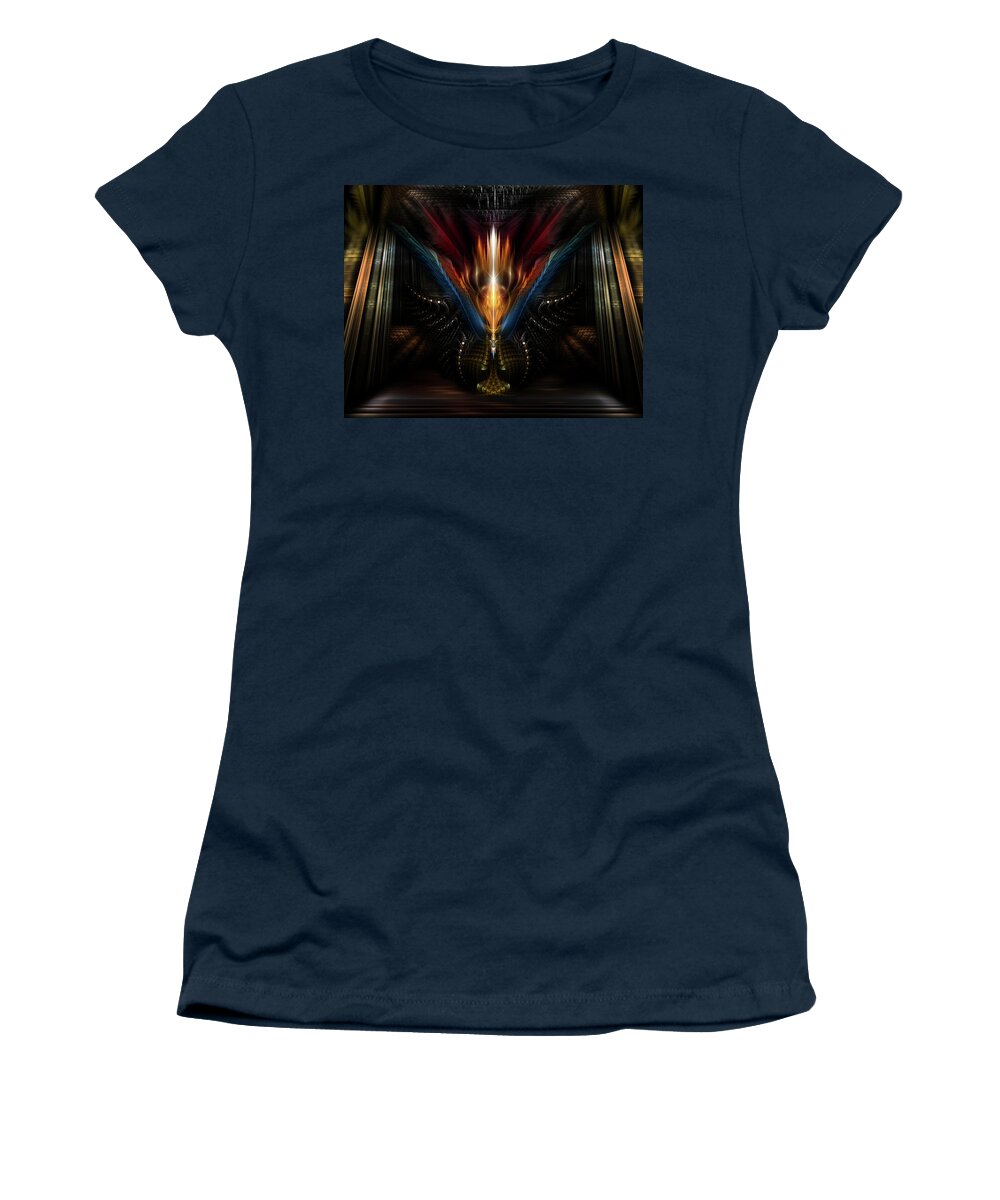 Light Of Fire Women's T-Shirt featuring the digital art Light Of Fire by Rolando Burbon