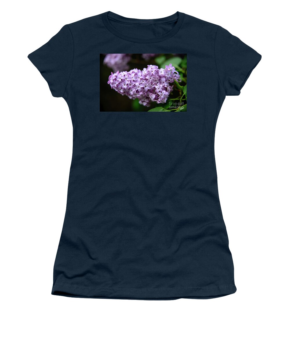 Purple Women's T-Shirt featuring the photograph Lilac Bush by Alana Ranney
